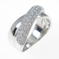 K18WG パヴェ ダイヤモンドリング