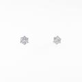 K18WG ダイヤモンドピアス 0．226ct・0．228ct・D?E・VVS1?2・GOOD