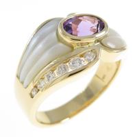 K18YG カラーストーンリング