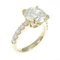 【リメイク】K18YG ダイヤモンドリング 4．121ct・M・VVS2・GOOD