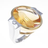 K18WG／K18YG シトリンリング