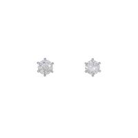 【リメイク】ST／プラチナダイヤモンドピアス 0．412ct・0．445ct・E?F・SI1?2・GOOD