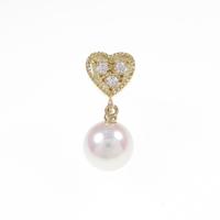 ミキモト ハート アコヤパールブローチ