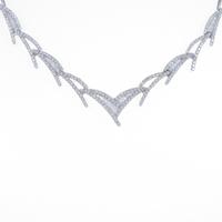 K18WG ダイヤモンドネックレス