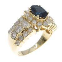 K18YG サファイヤリング