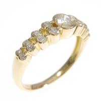 K18YG ダイヤモンドリング