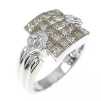 K18WG ダイヤモンドリング