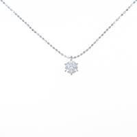 PT／K18WG ダイヤモンドネックレス 0．370ct・G・VVS2・3EXT