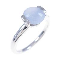 K18WG カルセドニーリング