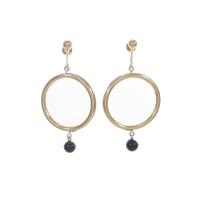 K18YG オニキスイヤリング