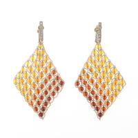 K18YG コハクイヤリング