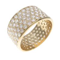 K18YG パヴェ フルエタニティ ダイヤモンドリング