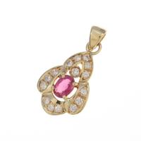 K18YG ルビーペンダント