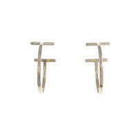 ティファニー Tワイヤー フープ ミディアム ピアス