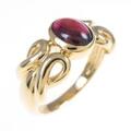 K18YG ガーネットリング