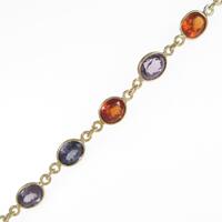 K18YG カラーストーンブレスレット