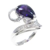 K18WG アメジストリング