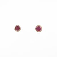 K18PG ルビーピアス