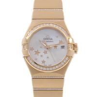 【新品】オメガ 123．55．27．20．05．004 コンステレーションブラッシュ RG／D・ブレスD RG 自動巻