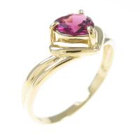 K18YG ガーネットリング