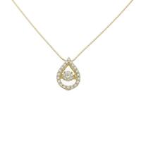 【新品】K18YGダイヤモンドネックレス 0．280ct・G・VS2・GOOD