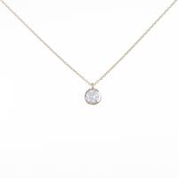 【リメイク】K18YG ソリティア ダイヤモンドネックレス