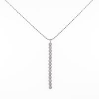 K18WG ダイヤモンドネックレス