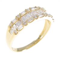 K18YG ダイヤモンドリング