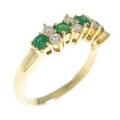 K18YG エメラルドリング