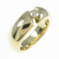 K18YG ソリティア ダイヤモンドリング