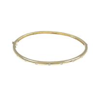 K18YG ダイヤモンドバングル