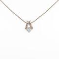 K18PG ダイヤモンドネックレス 0．266ct・H・SI2・VG
