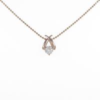K18PG ダイヤモンドネックレス 0．266ct・H・SI2・VG