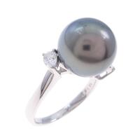 ミキモト クロチョウパールリング