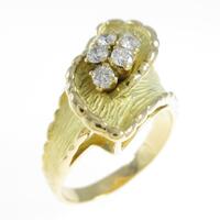 750YG ダイヤモンドリング