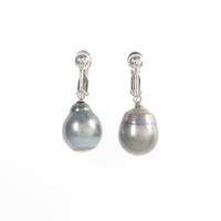 K14WG クロチョウパールイヤリング