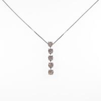 K18WG ダイヤモンドネックレス