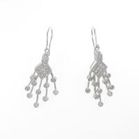 K18WG ダイヤモンドピアス