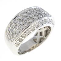 K18WG パヴェ ダイヤモンドリング