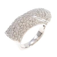 K18WG パヴェ ダイヤモンドリング