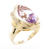 K18YG アメジストリング