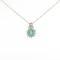 K18YG エメラルドネックレス