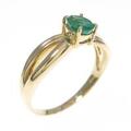 K18YG エメラルドリング