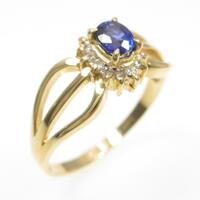 K18YG サファイヤリング