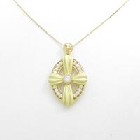 K18YG ダイヤモンドネックレス