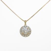 【MORESALE】K18YG ダイヤモンドネックレス 3．041ct・I・I1・FAIR