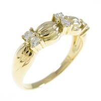 K18YG ダイヤモンドリング