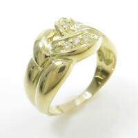 K18YG ダイヤモンドリング