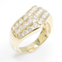 K18YG ダイヤモンドリング