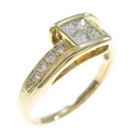 K18YG ダイヤモンドリング